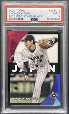 2023 Topps World Baseball Classic WBC Stars  Shohei Ohtani Black /299 PSA 9 MINT