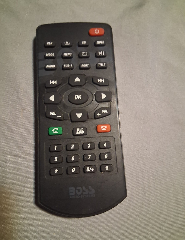Boss Audio Systems Car Stereo Head Unit Remote Control - Black