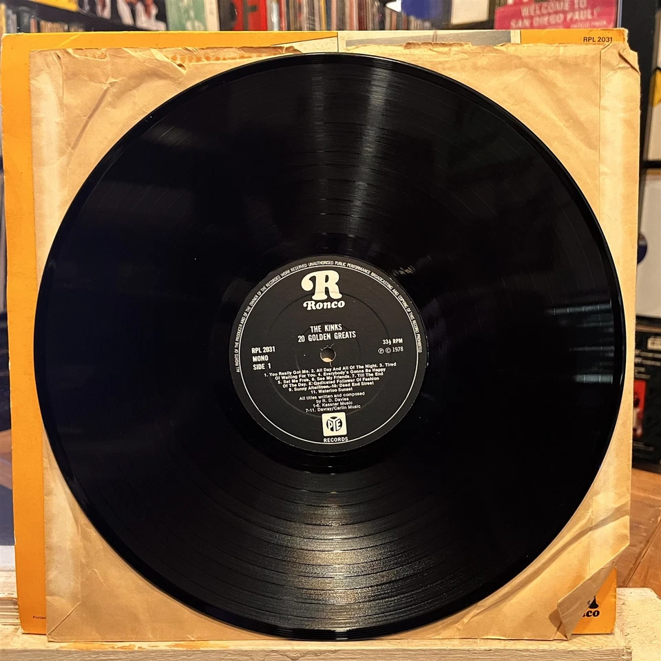 [ROCK/POP]~EXC LP~The KINKS~20 Golden Greats!~[1978~PYE~Issue]~UK IMPORT~ - Image 3 of 4