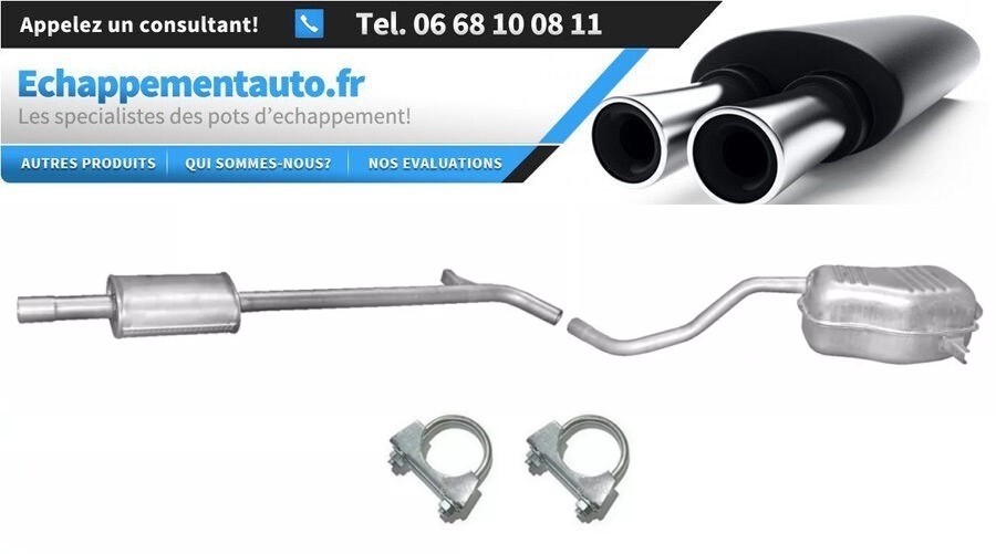 Échappement Renault Clio III 1.6 Break pour longs trajets - Confort sonore pour voyages en famille