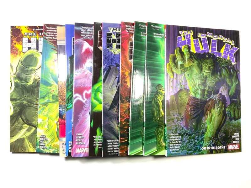 The Immortal Hulk, Al Ewing, Vol 1-11 TPB Marvel Comics, Complete Lot