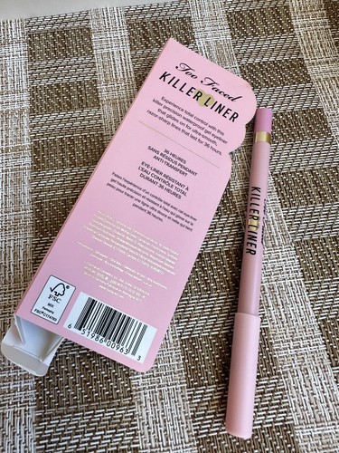 Delineador de ojos Too Faced Killer rosa 36 horas no descamación impermeable 0,04 oz nuevo en caja - Imagen 3 de 6