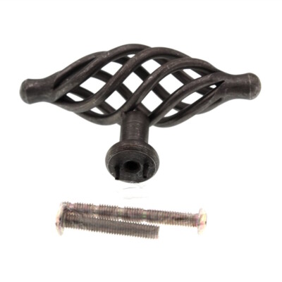 Top Knobs Normandy Birdcage Twist 3 1/4'' Cabinet T Knob Pewter M625