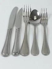 5 Piece Contour WNK Exclusive Dinner Knife Stainless Fork Spoon 2 Styles Finish