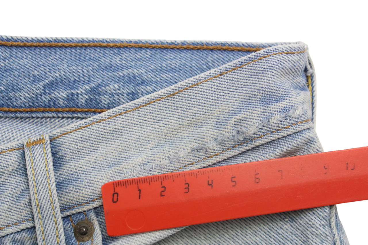 Levi's 501 CT Jeans Mens W24/L32 Customised Tapered Ripped Distressed Button thumbnail 12