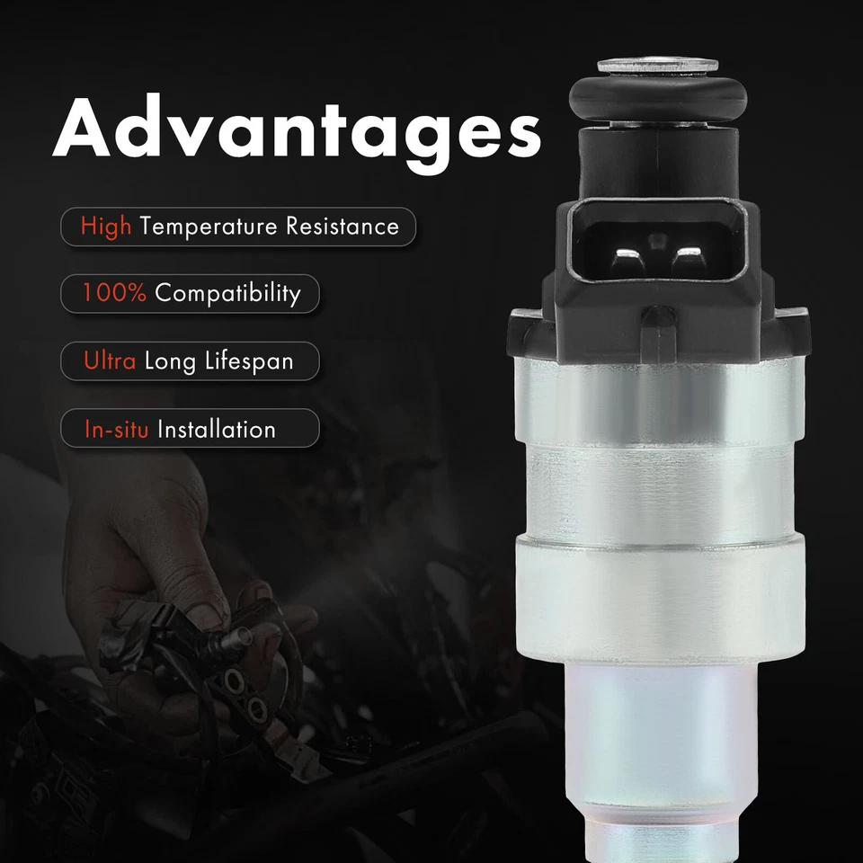 Inyector de combustible 4 piezas para Ford Escort EXP BMW M3 Dodge 600 Buick Chrysler Pontiac Foto 4 de 4