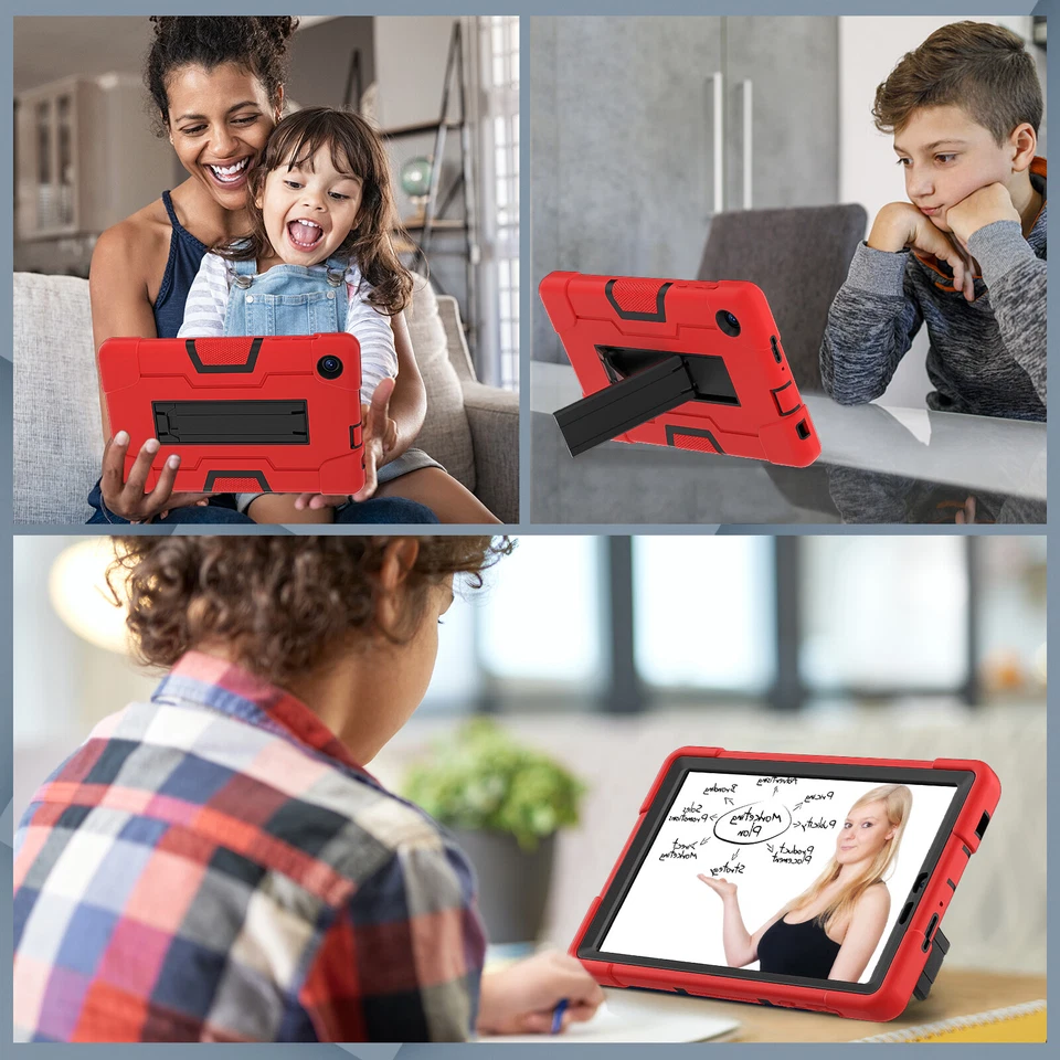 For TCL TAB 8 / TCL TAB 8 LE 8" Tablet Shockproof Hard Bumper Cover Stand Case - Image 4 of 4