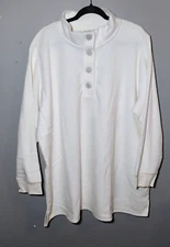 Denim & Co Fleece Long Sleeve Tunic with Rib Trim A345273 NWT