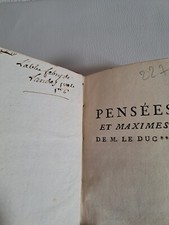 Réflexions, sentences et maximes morales (Éd.1714) ed.1714 - broché