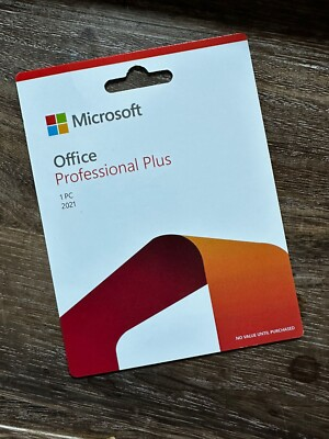 #ad Microsoft Office Professional Plus 2021 retail 1PC product card sealed genuine $49.99