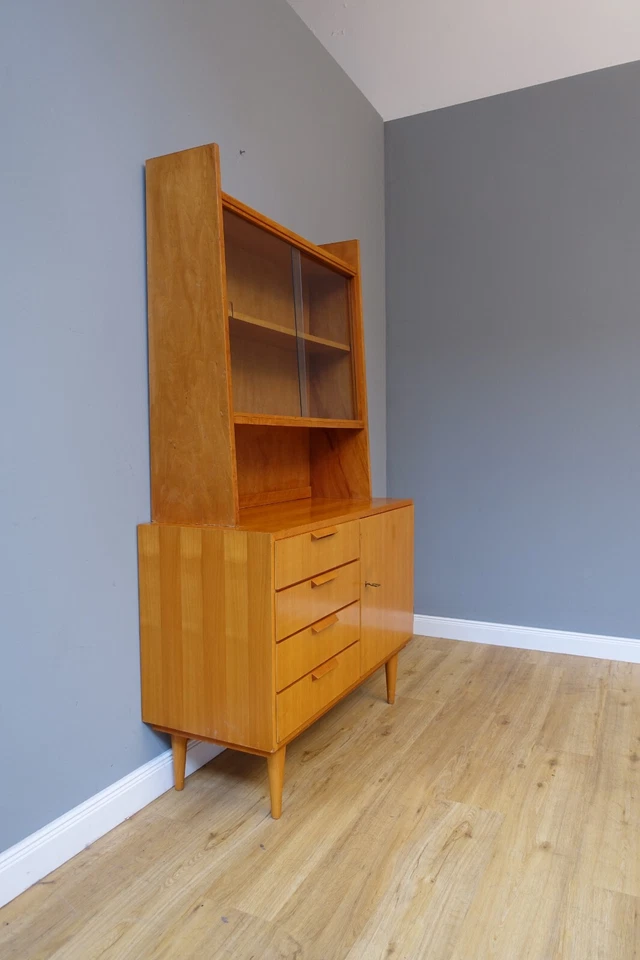 Schrank 50er 60er Jahre Bücherschrank Vitrine Rockabilly Vintage Mid Century - Bild 3 von 4