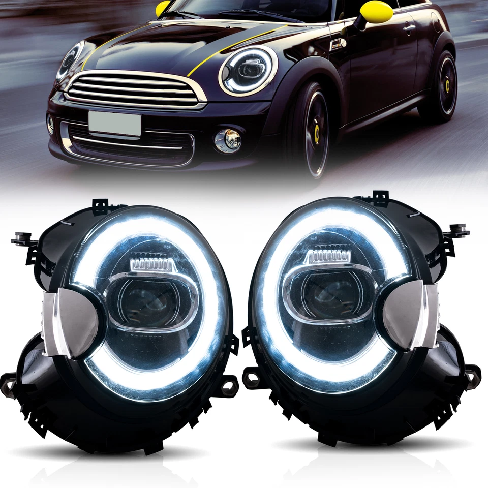 4PCS VLAND LED Headlights&Taillights For 07-13 BMW Mini Cooper S R56 R57 R58 R59 - Image 2 of 4