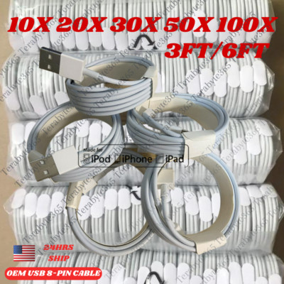 Wholesale USB Charger Cable Cord For Apple iPhone 6 7 8 X XR 11 12 13 14 Pro Max