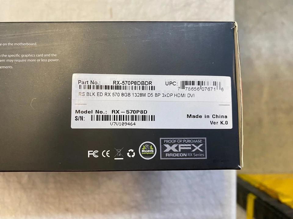 XFX AMD Radeon RX 570 8 GB GDDR5 Graphics Card (RX570P8DBDR) - Image 2 of 2