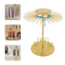 Scarf Display Rack Rotating Round Scarf Display Stand Scarf Holder Freestanding