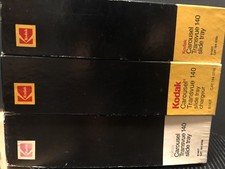 3EA Kodak Carousel Transvue 140 Slide Trays w/Boxes Good Condition Free Shipping