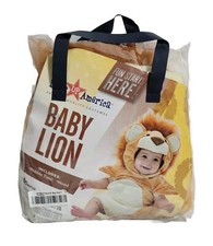 Dress Up America Baby Lion Soft Halloween Costume Toddler Size 12-24 Months
