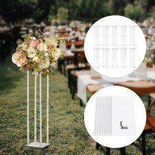 10 Pcs Floor Flower Stand Acrylic Column Flower Vases Flower Arrangement Decor