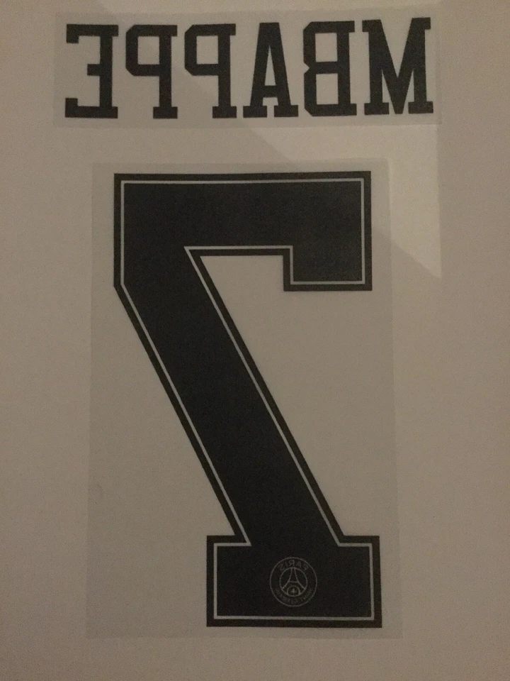 Flocage Officiel PSG Mbappe 7 Third Maillot Blanc Junior Enfant 2018/2019 - Photo 2/2