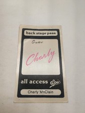 De colección Charly McClain Backstage Pass pase de escenario todo acceso música country