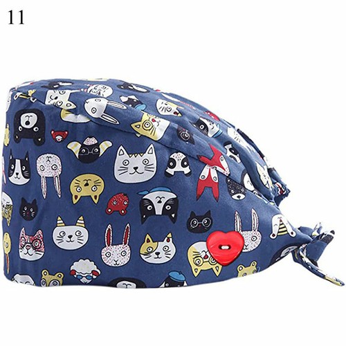 Unisex Nurse Doctor Hat Surgical Scrub Cap Medical Dentist Teeth Dental Cap UK - Picture 90 of 111
