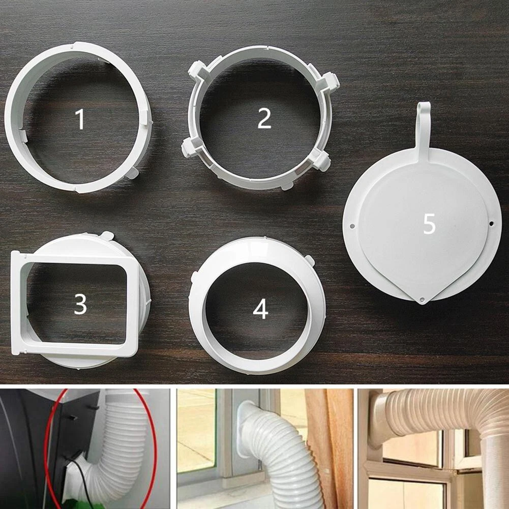 5-Types Exhaust-Hose For Air Conditioner AC Vent Adapter Connector Set |  eBay