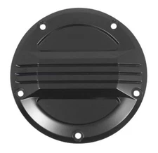 Mid USA 78159 V-Factor Black Aluminum 3 Line Derby Cover  1999+ Harley Big Twin