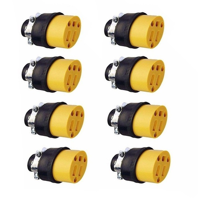 8 Female Extension Cord Replacement Electrical Plugs 15AMP 125V End eBay