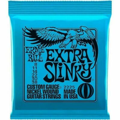 Ernie Ball Extra Slinky Nickel Wound Strings Electric Guitar - 8-38 Gauge...