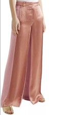  1490 NWT VALENTINO Textured Wide Leg Trousers OLD ROSE. Made in Italy.