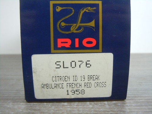 Citroen ID19 Break Ambulance French Red Cross - Rio SL076 - 1:43 in Box *65336 - Picture 6 of 6