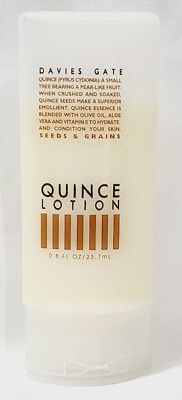 Davies Gate QUINCE Lotion Seeds Grains Hydrate Oil Skin Travel .8 oz/23.7mL New
