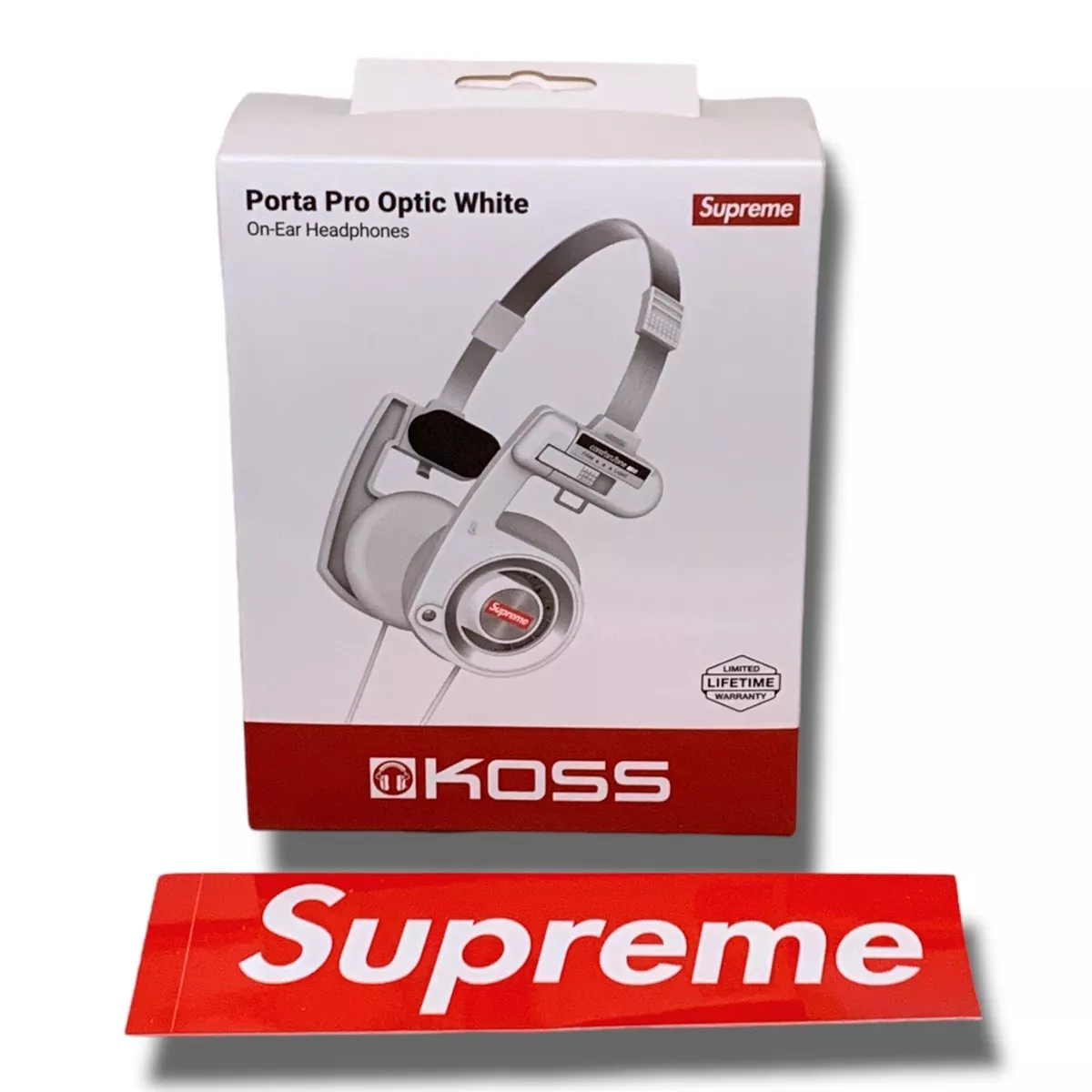 Supreme / Koss Portapro Headphones White