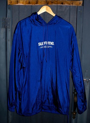 blue supreme windbreaker