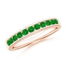 925 Sterling Silver Chrome Diopside Gemstone Full Eternity Ring Jewelry