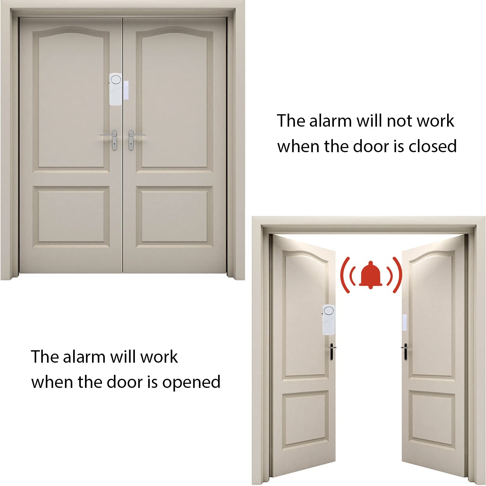 Door Window Alarm, 90DB Door Alarms for Kids Safety, Door Window Burglar Alar...