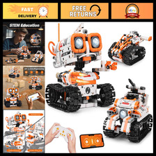 STEM Robotics Kit for Kids 8-14, 3-in-1 Remote/App Control Robot, Coding  Build