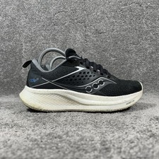 Saucony Ride 17 S10925-100 Women  s Size 8 W Black Athletic Running Shoes Used