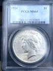 1924 Peace Dollar PCGS MS64