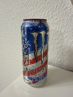 Monster Energy Ultra Red White & Blue Razz Dose NEU 473ml