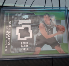 Upper Deck 2008-09 MVP Brent Barry Game Night Souvenirs Spurs Insert GN-BB