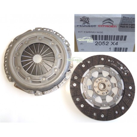 Kit embrayage Peugeot 1.6 HDi d'origine constructeur référence 2052X4 pour berline