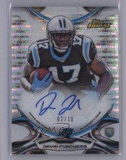 2015 Topps Finest Rookie Variation Pulsar Refractor 2/10 Devin Funchess Auto 0b0
