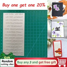 Mini Sentiments 3D Dies Hot Foil Scrapbooking Embossing Paper Card Craft Stencil