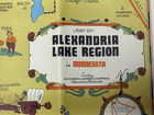 1939 ALEXANDRIA MINNESOTA Vintage PICTORIAL MAP Brochure Water Skiing — photo 9