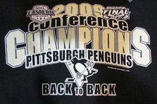 PITTSBURGH PENGUINS 2009 NHL EASTERN CONFERENCE CHAMPIONS T-SHIRT 2XL HOCKEY