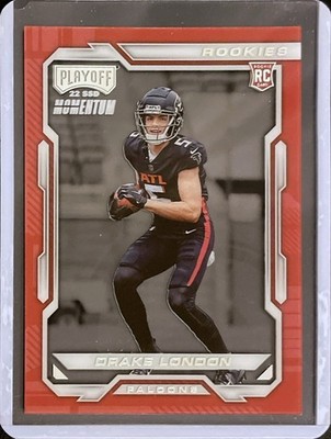 Drake London Rookie - 2022 Panini Chronicles Playoff Football - Acetate #PMR-6
