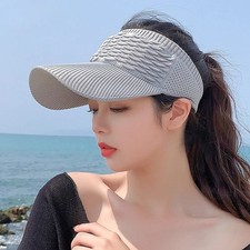 Women Sun Hat UV Protection Wide Brim Beach Summer Cap Outdoor Wear