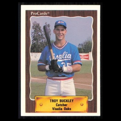 Troy Buckley #2157 1990 ProCards Visalia Oaks Baseball Card MLB NM