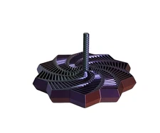 4.5" 3D Print Fidget Star Handle Stress Relief Fun Desk Toy Adult Child Gift #2